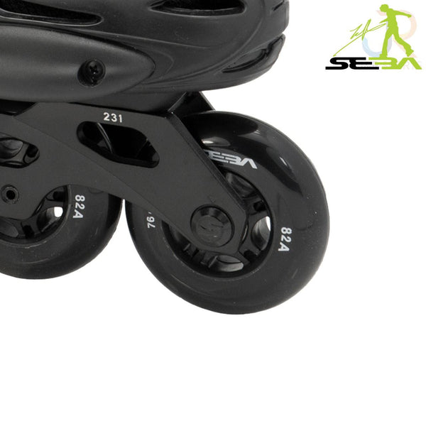 Seba E3 Junior Adjustable In-Line Skates - Black