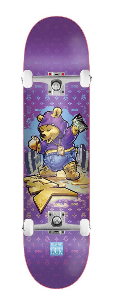 DGK Brian Reid 'Goldie' Purple x Venom Custom Complete Skateboard - 8.375"