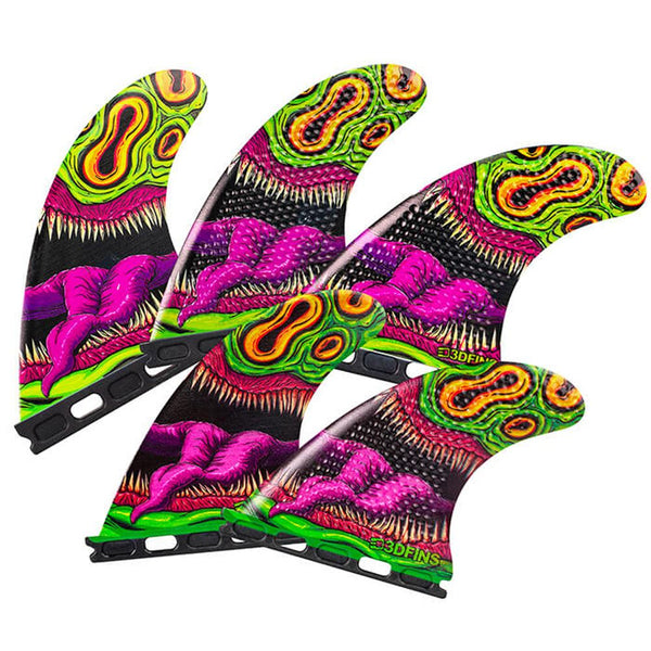 3D Fins - All Rounder 5 Fin - Medium - Mouthy (FCS1 / Futures)