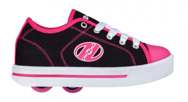 Heelys X2 Classic X2  - Black / White / Hot Pink - Skatewarehouse.co.uk