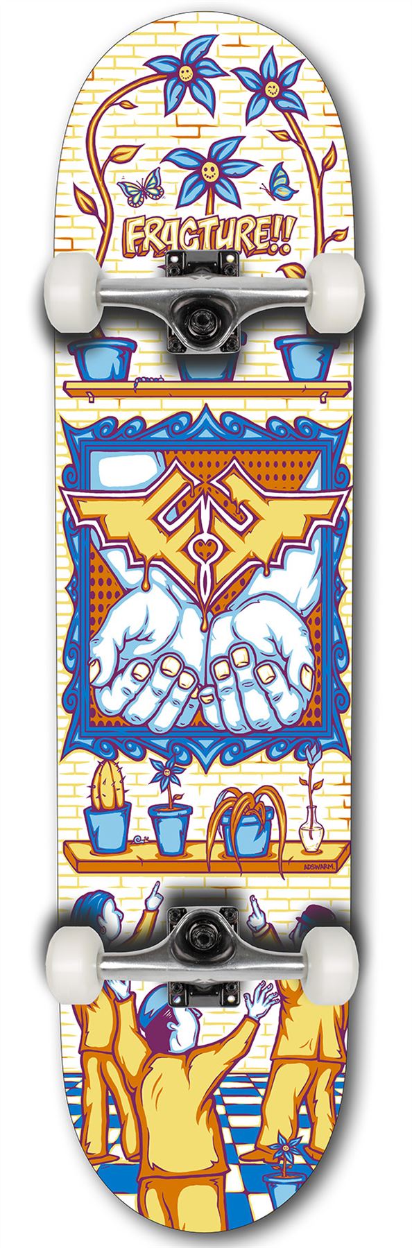 Fracture x Adswarm Complete Skateboard 7.75