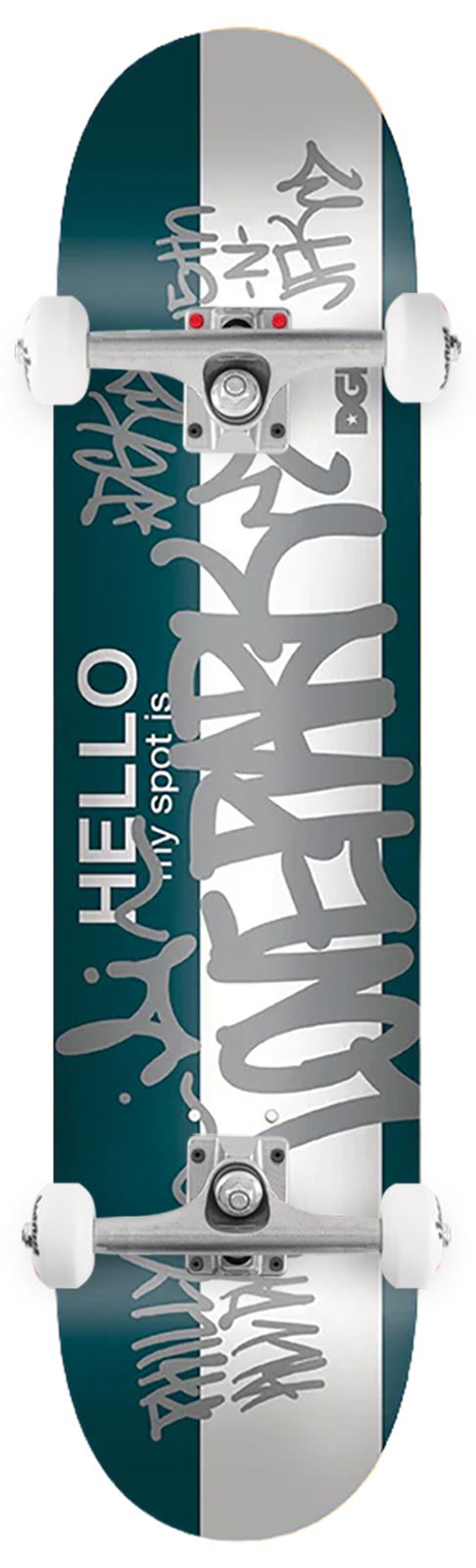 DGK My Spot is Love Park Green x Venom Custom Complete Skateboard - 8.25