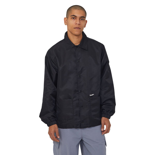 HUF 89 Coaches Jacket (Black / White)