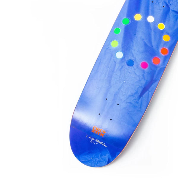 Chico Stix Wolf / Strawberry Moon CS1 Egg Shape (Top & Bottom Graphic) Skateboard Deck - 8.75"