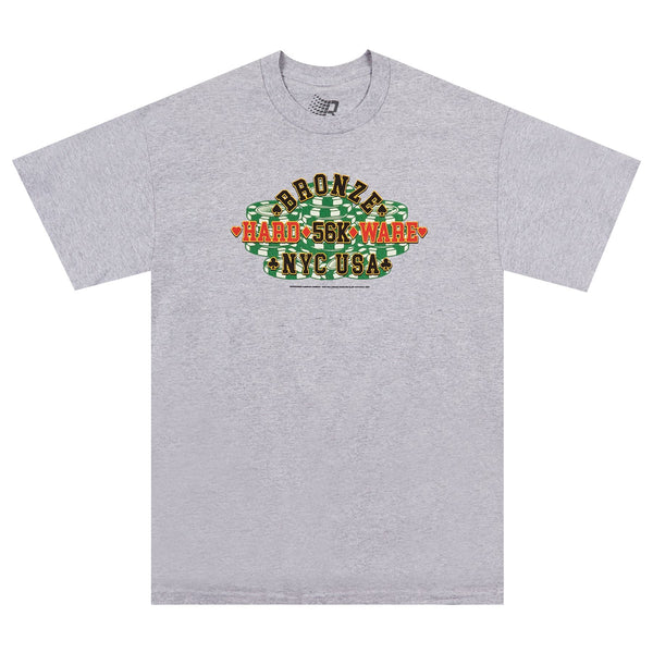 Bronze Poker Tee (Heather Grey) - M