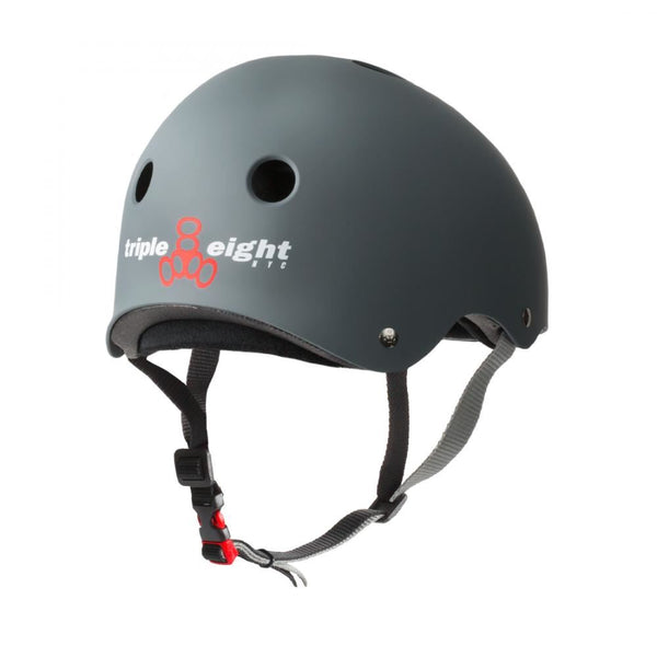 Triple Eight Helmet Certified Sweatsaver - Carbon - Skatewarehouse.co.uk
