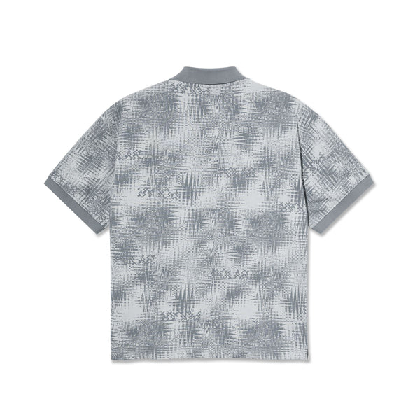 Polar Skate Co Surf Polo Shirt | Scribble (Silver) - S