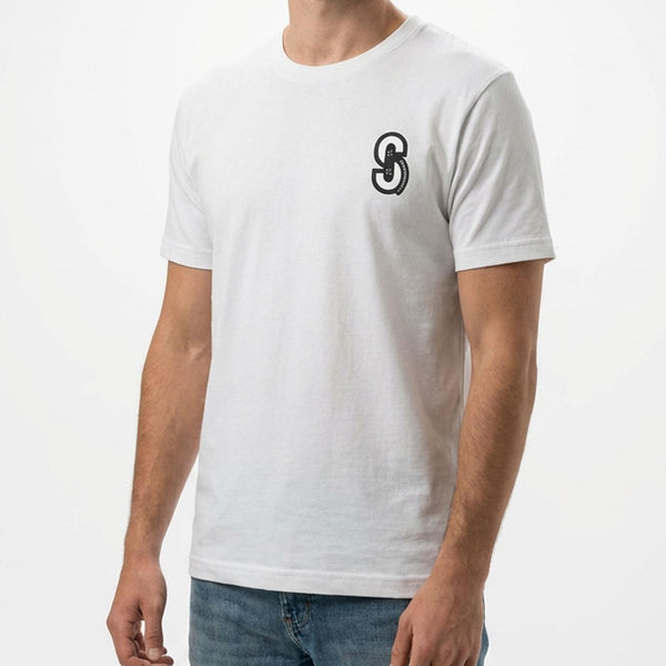 Skatewarehouse Mini Logo T-Shirt - White - Skatewarehouse.co.uk