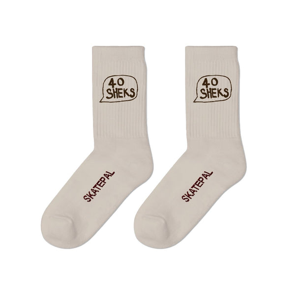 SkatePal '40 Shecks' Socks Dust
