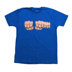 Toy Machine Fist Tee Blue - Skatewarehouse.co.uk