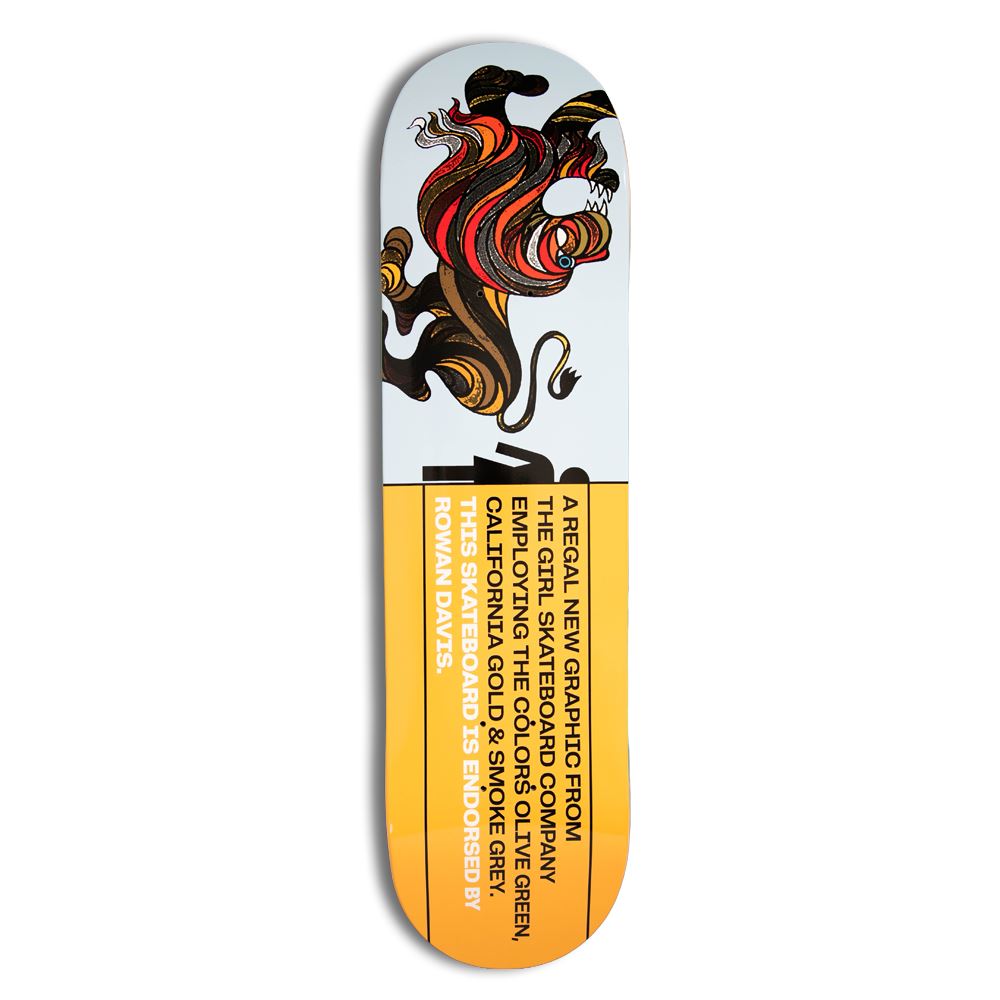Girl Follies Rowan Davis Skateboard Deck - 8.25"