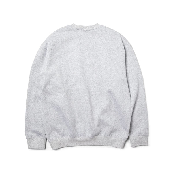 HUF Dogged Crew (Heather Grey) - L