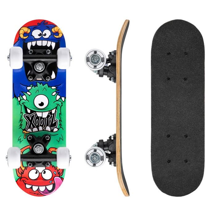 Xootz Mini Skateboard -Mini Monsters Complete Skateboard - 17"