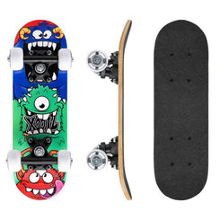 Xootz Mini Skateboard -Mini Monsters Complete Skateboard - 17"