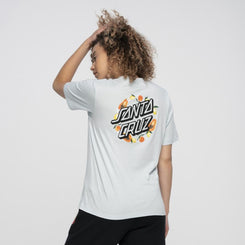 Santa Cruz Womens T-Shirt Orchard Dot T-Shirt - Baby Blue - Skatewarehouse.co.uk