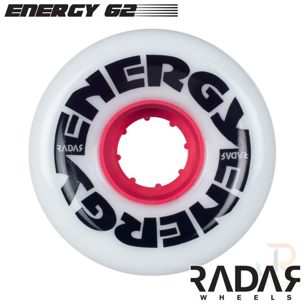 Radar (4) - Energy 62 - Pure White - / 78a Skateboard Wheels - 62mm