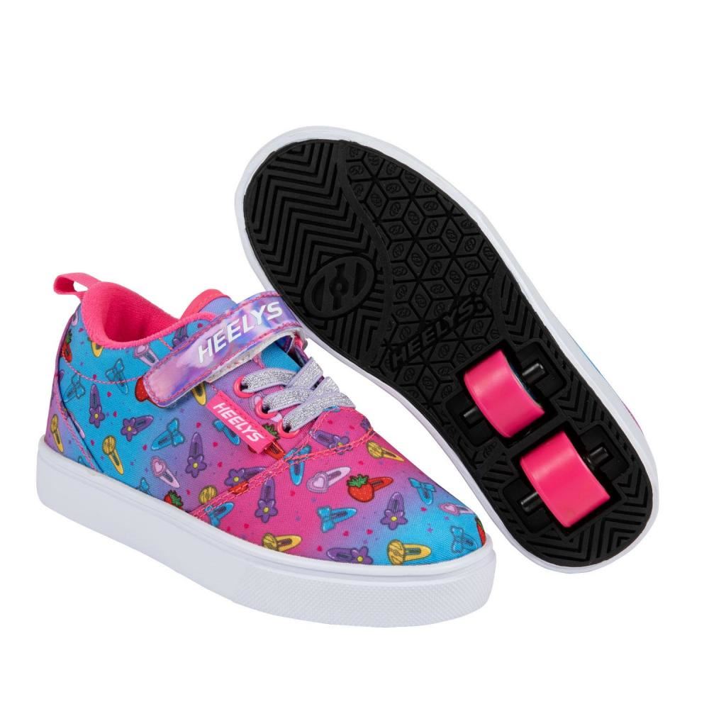 Heelys X2 Pro 20 X2 prints - Pink / Cyan - Skatewarehouse.co.uk