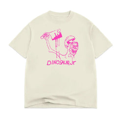 Color Bars x Dinosaur Jr Start Choppin Tee Off White