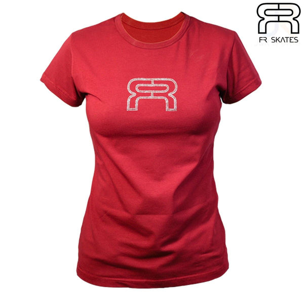 FR Strass T-Shirt - Bordeaux - S