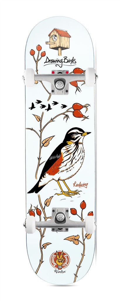 Drawing Boards Birds Series - Redwing x Venom Custom Complete Skateboard - 8.5"