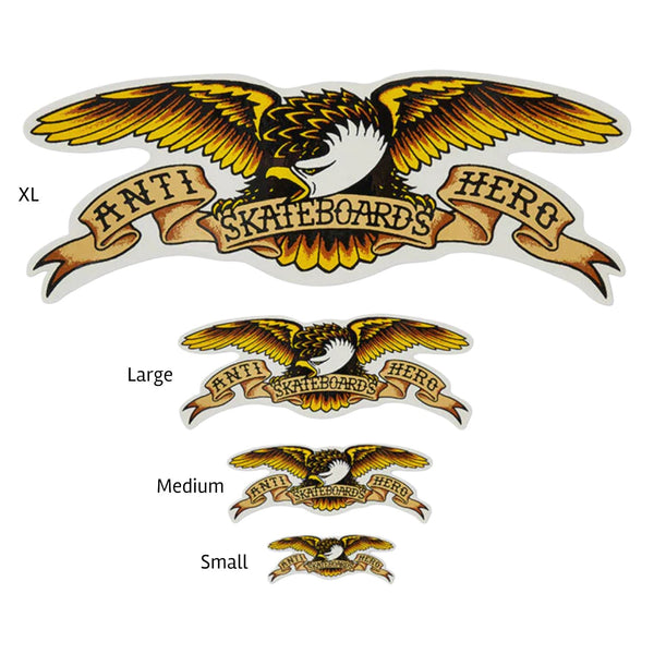 Anti Hero AH Eagle Sticker (Multi) Size - XL