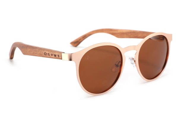Luma St Ives Sunglasses - Rose Gold - Skatewarehouse.co.uk