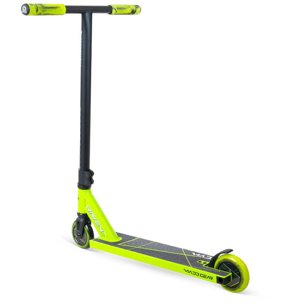 Madd Gear 100mm Hollow Core - Raven - Green Scooter Wheels