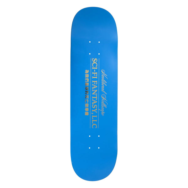 Sci-Fi Fantasy Neoliberal Hellscape (Blue) Skateboard Deck - 8.5
