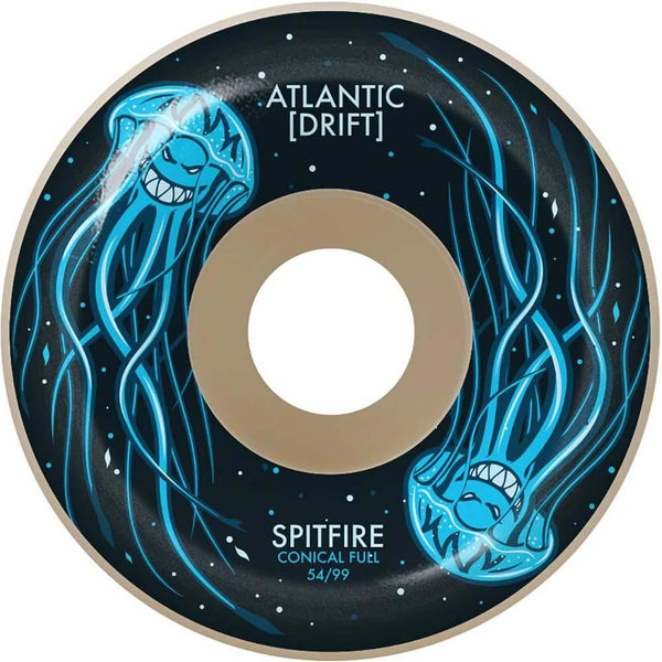 Spitfire Formula Four Skateboard Wheels 99 Conical Full Atlantic Drift - Natural - Skatewarehouse.co.uk