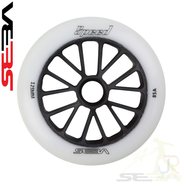 Seba Speed Wheels - White Black - 125mm (Set of 4)