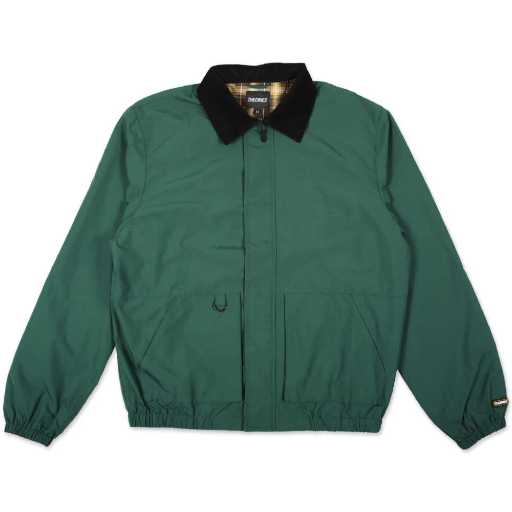 Theories Of Atlantis Fairway Nylon Jacket Mallard Green - Skatewarehouse.co.uk