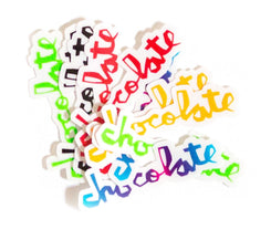 Chocolate Chunk 3" Stickers 10 Pack - One Size