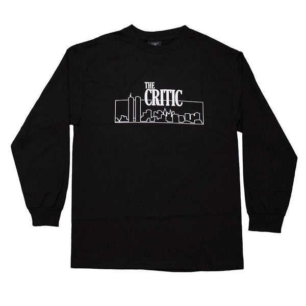 Alltimers Critic Long Sleeve Tee Black - Skatewarehouse.co.uk