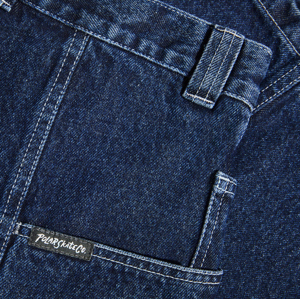 Jiro Shorts (Dark Blue w / White Stitching)