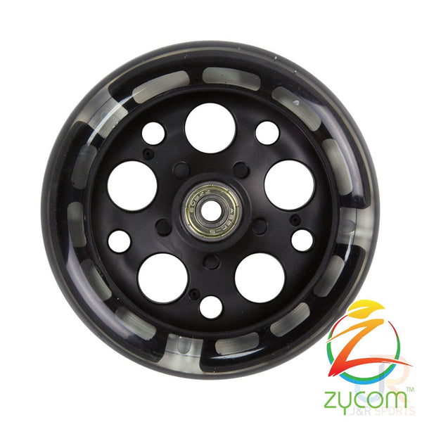 Zycom - 125Mm Light Up Front Wheel - Black - Skatewarehouse.co.uk
