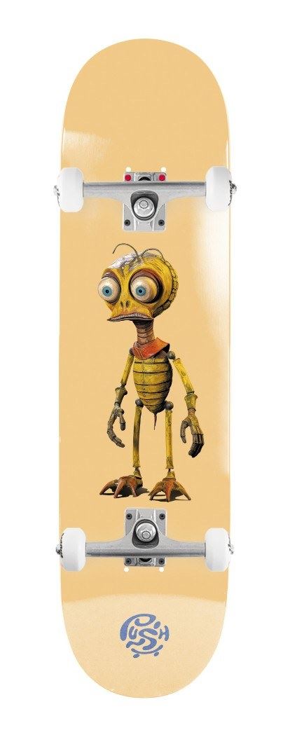 Push Bee Zombie FP Incomplete Peach x Venom Custom Complete Skateboard - 8.25