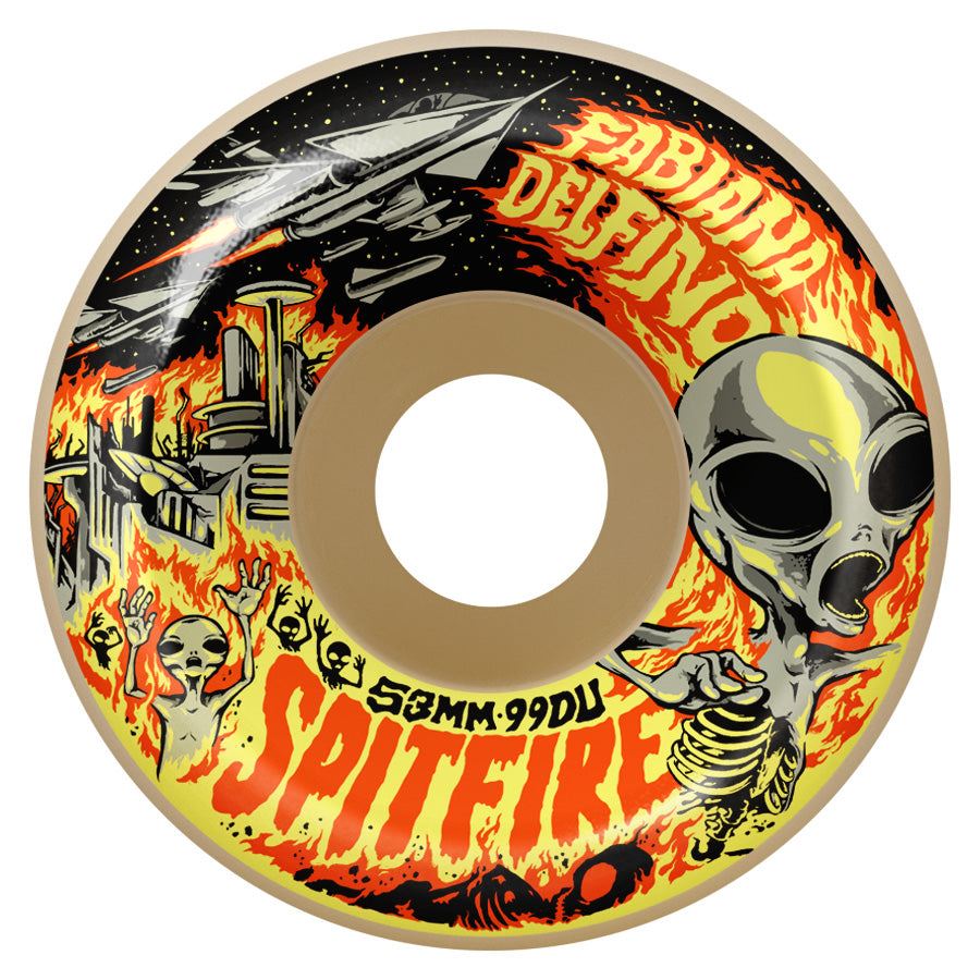 Spitfire F4 99Du Fabiana Invasion Conical Full (Natural) (99a) Skateboard Wheels