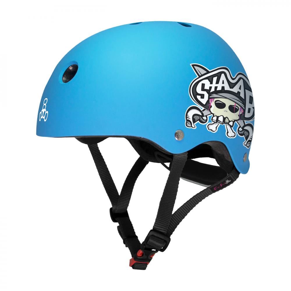 Triple Eight Helmet Youth Lil 8 Staab - Neon Blue