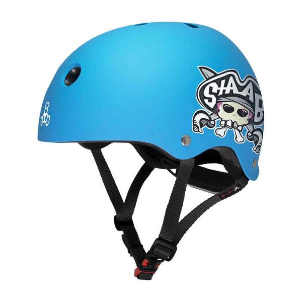 Triple Eight Helmet Youth Lil 8 Staab - Neon Blue