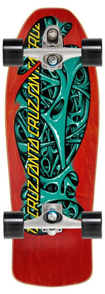 Santa Cruz Reissue Oops Mucus x Carver Custom Surf Skate Skateboard C7 - 10.32