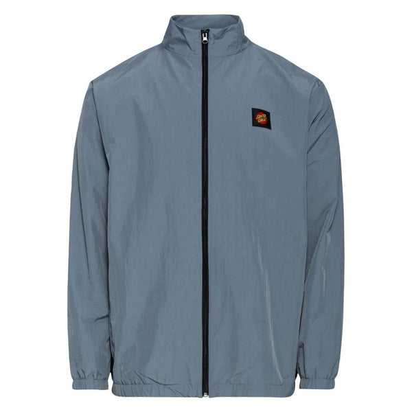Santa Cruz Jacket Classic Label Shell Jacket - Vintage Blue - Skatewarehouse.co.uk