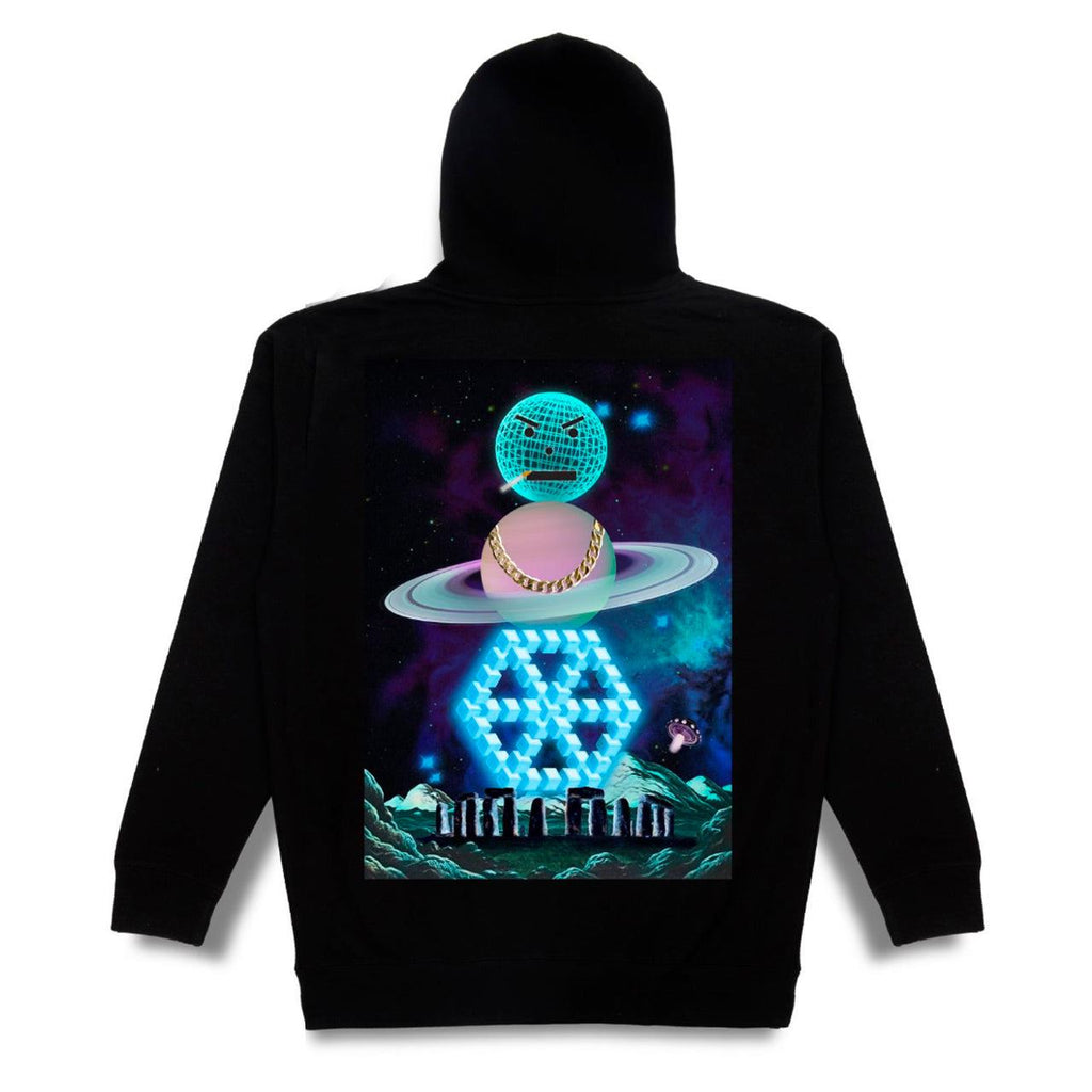 Quartersnacks Spaceman Hoodie (Black) - M