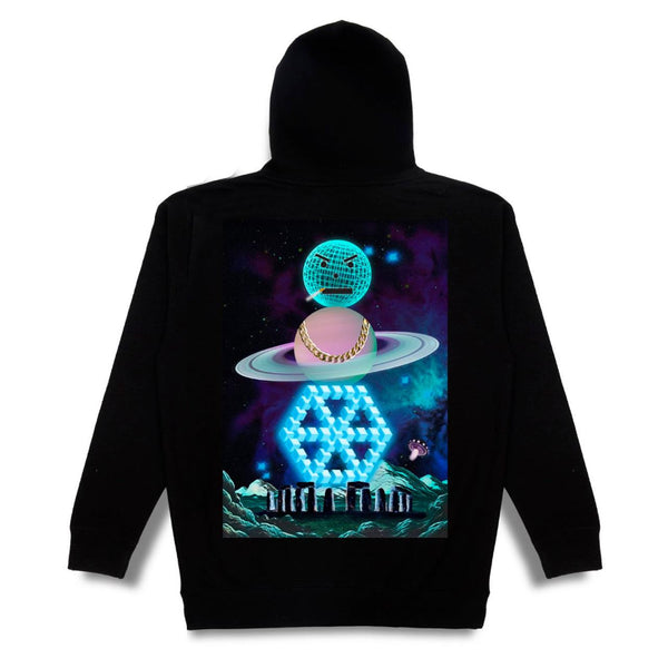 Quartersnacks Spaceman Hoodie (Black) - M