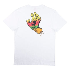 Santa Cruz T-Shirt Multi Fade Screaming Hand - White