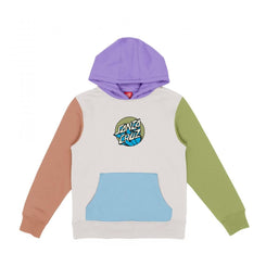 Santa Cruz Youth Hood Youth Crinkle Delta Dot Hood - Optic White - Skatewarehouse.co.uk