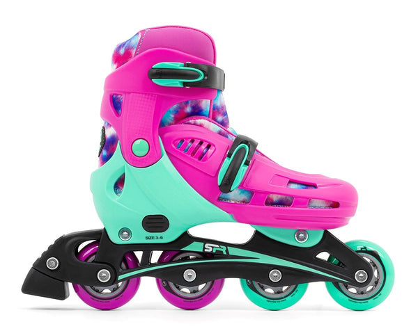SFR Cyclone II Adjustable Inline Skates - Tie-Dye - Skatewarehouse.co.uk