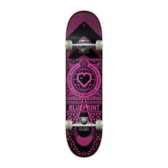 Blueprint Home Heart Complete Black / Pink Skateboard Deck - 8.0"