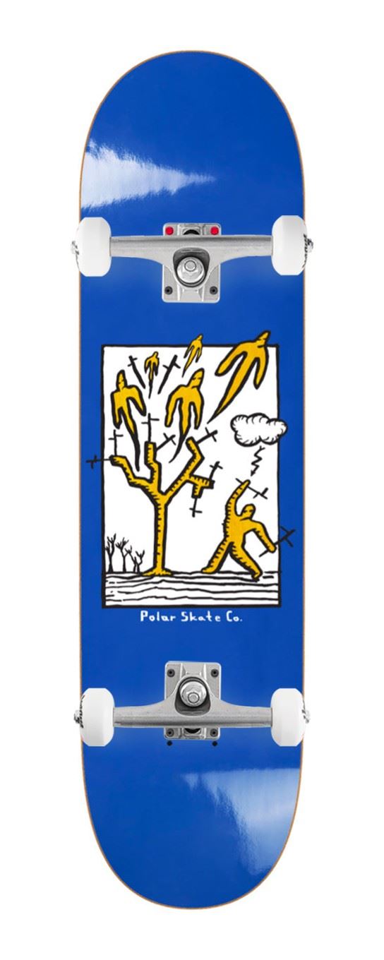 Polar Skate Co Team - Heaven (Blue) x Venom Custom Complete Skateboard - 8.125