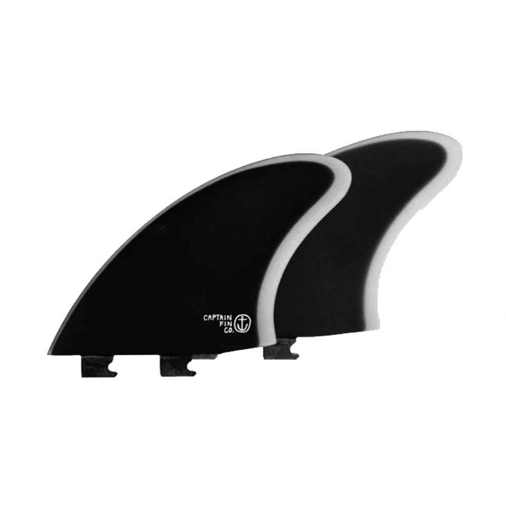 Captain Fin Co - CF Twin Keel - Large - Black (Snap-In / FCS II) - L