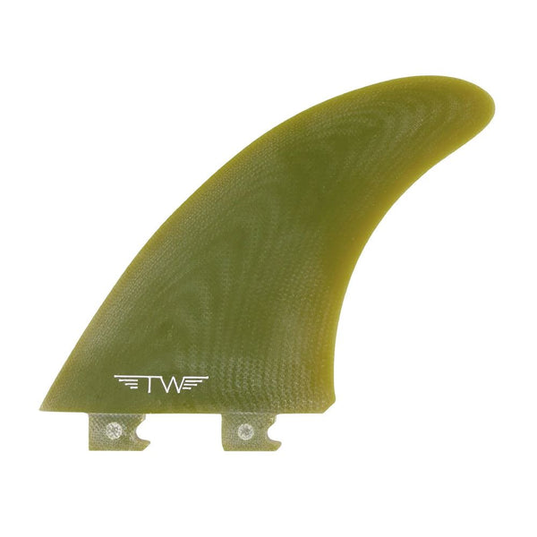 Captain Fin Co - Tyler Warren Twin + Trailer - Large - Olive (Snap-In / FCS II) - L